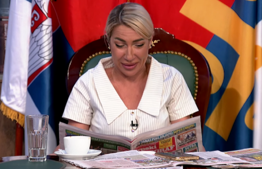 Jovana Jeremić pokazala Srpski telegraf